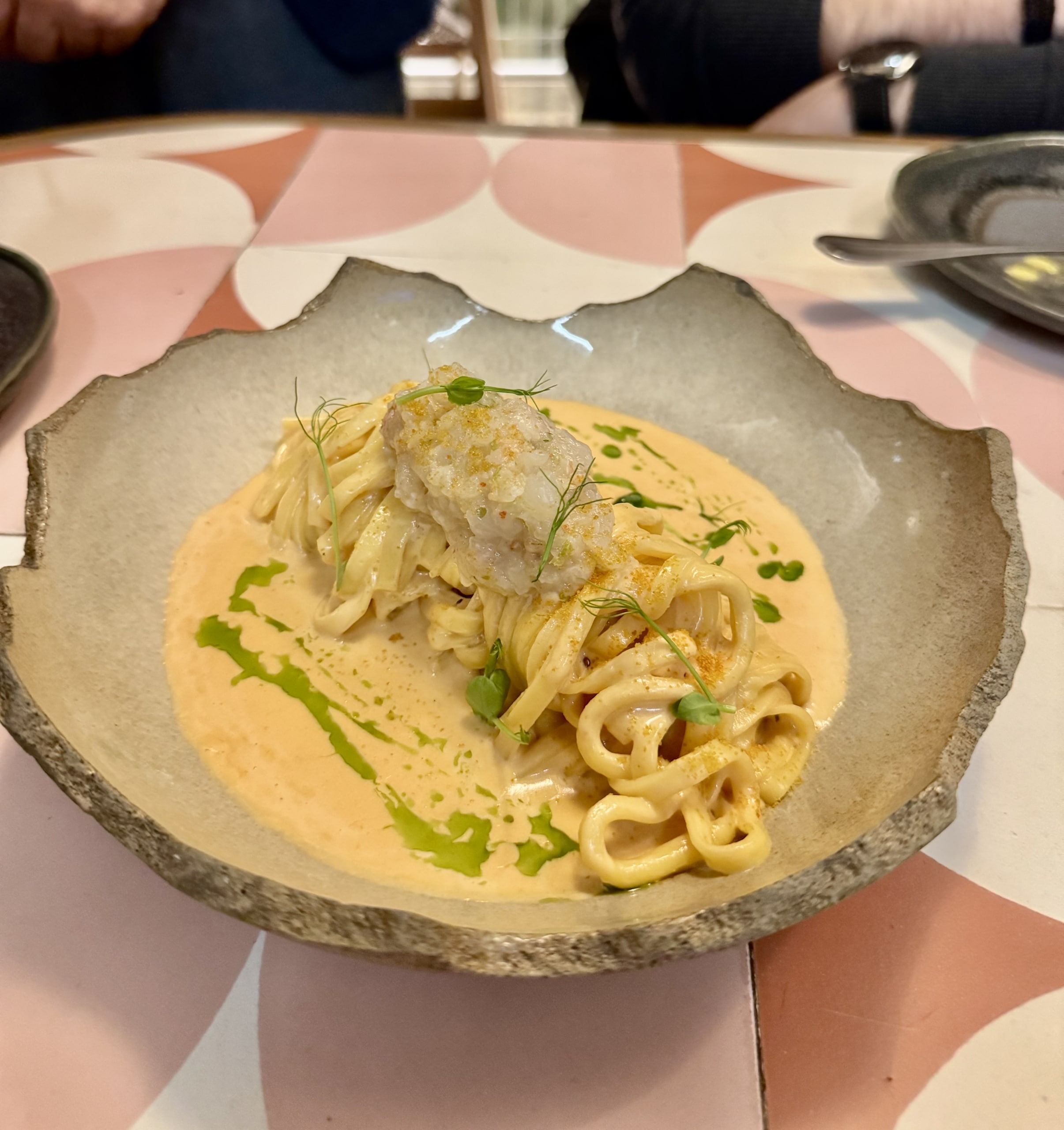 Ταλιολίνι με καραβίδα Yphes Αθήνα