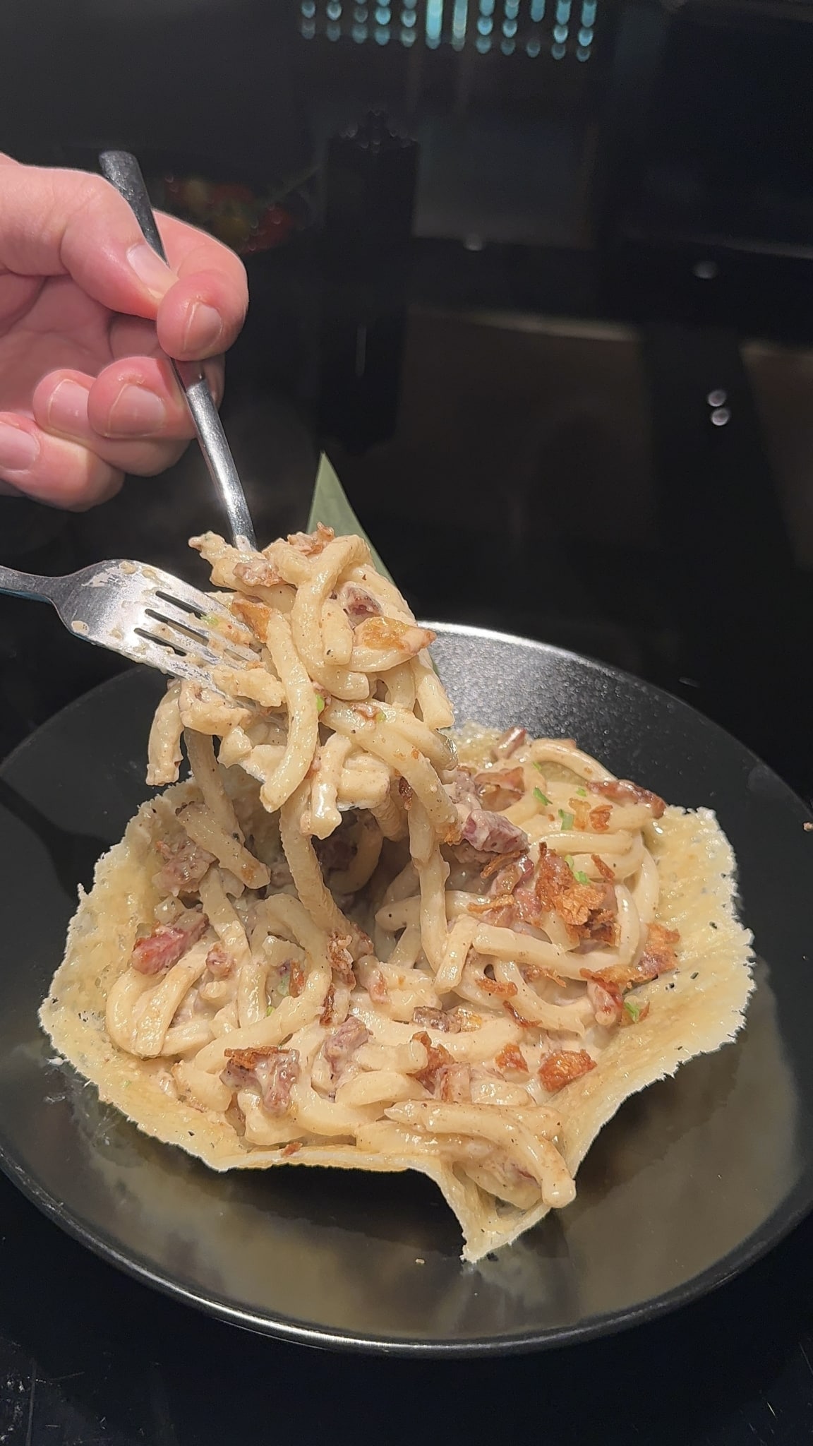 Ιαπωνική Carbonara στο AOMI Περιστέρι