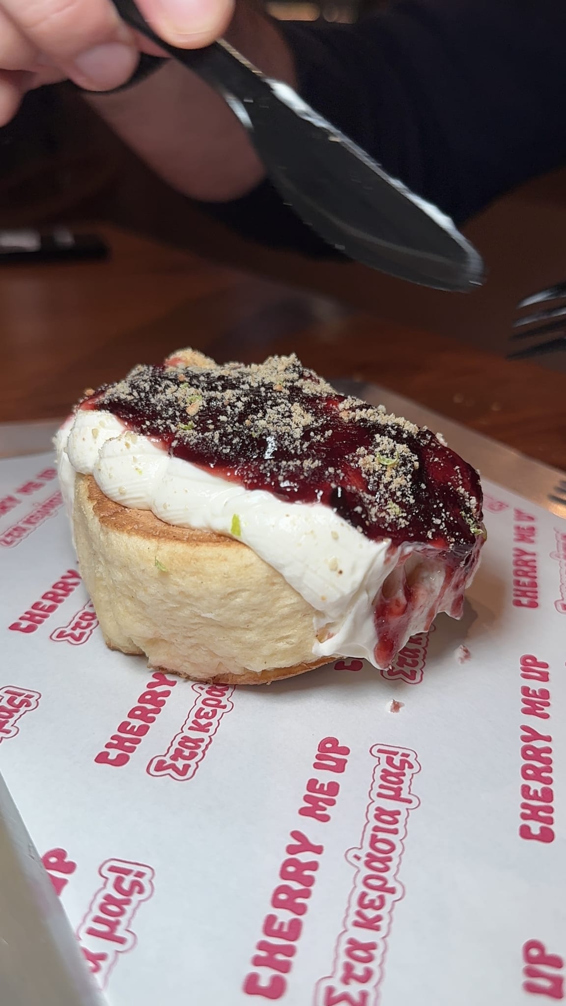 Japanese Pancakes Cheesecake στο Cherry Me Up Περιστέρι